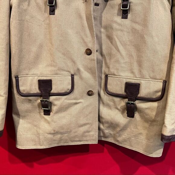 Women's Vintage Arandu Utility Leather Jacket - Picture 8 of 17